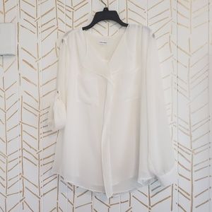 Ivory Calvin Klein Blouse